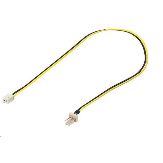 Obrázek PREMIUMCORD Kabel napájecí pro ventilátor z 2 pinového FAN na 3 pinový FAN konektor pro zastrčení do ventilátoru