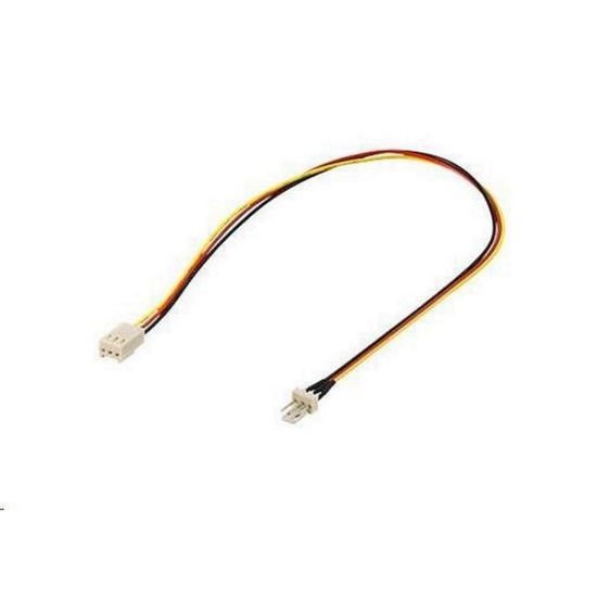 Obrázek PREMIUMCORD Prodlužovací kabel k ventilátoru 3pin samec - 3pin samice , 30cm