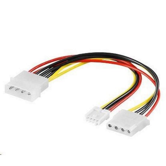 Obrázek PREMIUMCORD Kabel napájecí HDD 5, 25"- 5, 25"+3, 5"