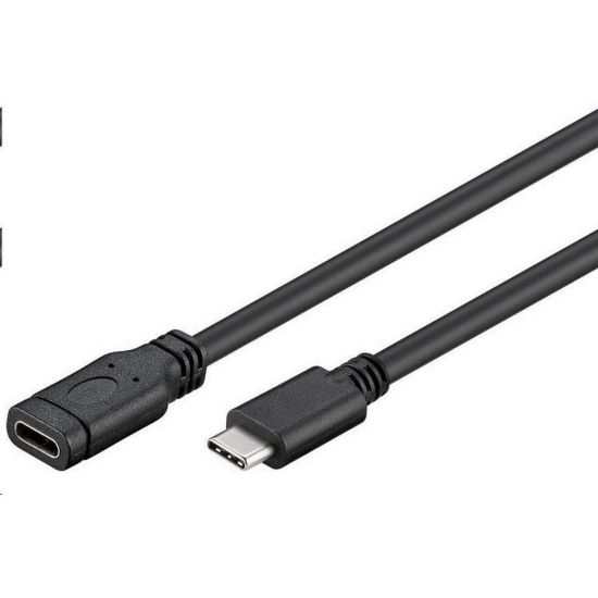 Obrázek PREMIUMCORD USB- C prodlužovací kabel (USB 3.1 generation 1), C/ M - C/ F, 1m