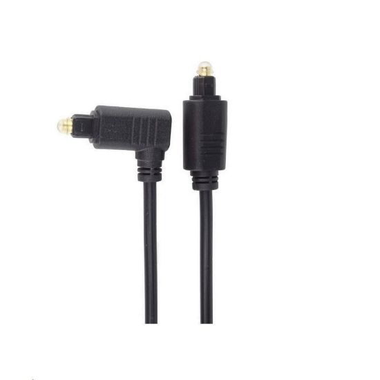 Obrázek PremiumCord Kabel Toslink - Toslink 90°, tloušťka kabelu: 4.0mm, délka 1m