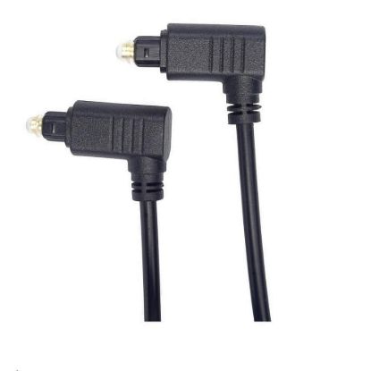 Obrázek PremiumCord Kabel Toslink 90° - Toslink 90°, tloušťka kabelu: 4.0mm, délka 2m