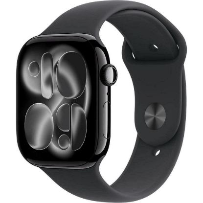 Obrázek Apple Watch Series 11 GPS 46mm Jet Black Aluminium Case with Black Sport Band - S/ M