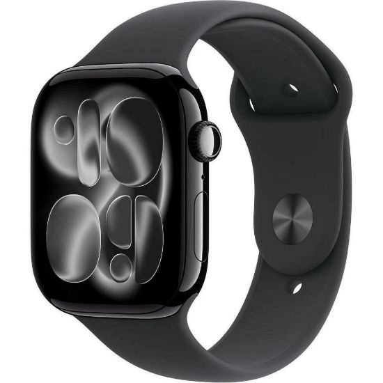 Obrázek Apple Watch Series 11 GPS 42mm Jet Black Aluminium Case with Black Sport Band - S/ M