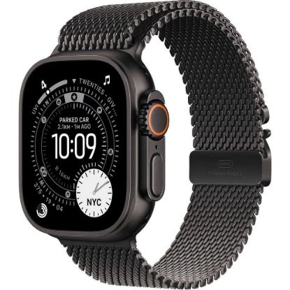 Obrázek Apple Watch Ultra 3 GPS + Cellular 49mm Black Titanium Case with Black Titanium Milanese Loop - Large