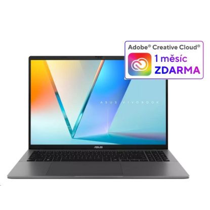 Obrázek ASUS NTB Vivobook S 16 (M3607GA- OLED011 W), AI 7 445, 16" 1920 x 1200, 16 GB, 512 GB SSD, Radeon, W11 Home, Matte Gray