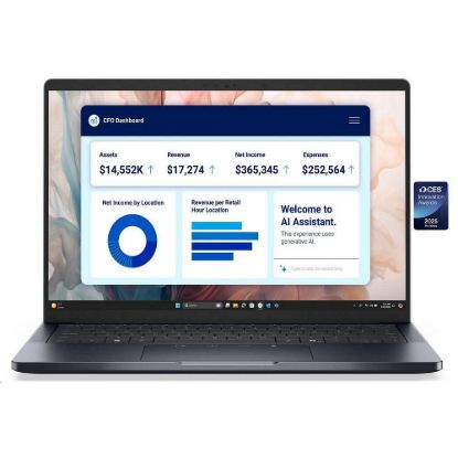 Obrázek DELL NTB Pro 14 Premium PA14250/ U5- 238V/ Evo/ 32 GB/ 512SSD/ 14" FHD+/ IR Cam & Mic/ No AC Adapter/ WLAN/ / Bck Kb…