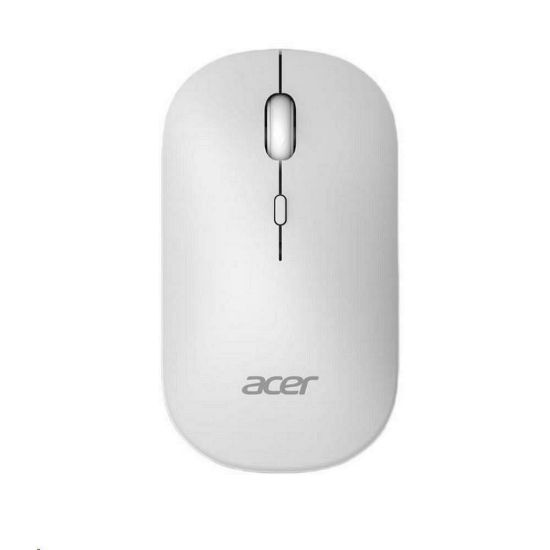 Obrázek ACER bezdrátová myš Wireless Mouse AMR130, dual mode 2.4GHz + BT 5.2, 4 tlačítka, 1600dpi, 125 Hz, 30 IPS, Bílá