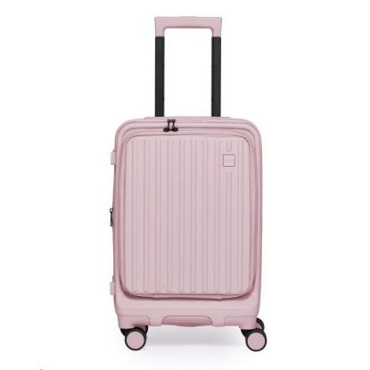 Obrázek ACER Barcelona Luggage 20", světle růžový , pevný cestovní kufr, materiál: 100% recyklovaný PET, TSA kombinační zámek, p