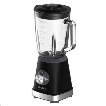 Obrázek Orava Smoothie mixér, 500 W, 1, 5l skleněná nádoba, nerezový 4- čepelový nůž, 2 rychlosti, funkce Pulse