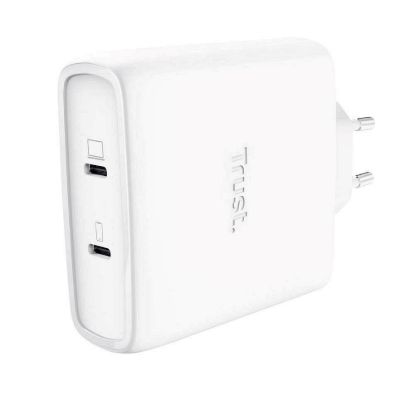 Obrázek TRUST GaN Nabíječka MAXO 100 W 2- Port, USB- C, bílá