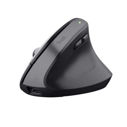 Obrázek TRUST myš Bayo+ Ergonomická vertikální myš, Bezdrátová, černá
