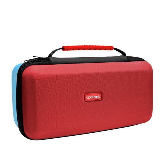 Obrázek TRUST Pouzdro pro Nintendo Switch GXT1252RB XL HARDCASE SWITCH 2, červeno- modrá