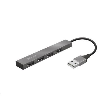 Obrázek TRUST rozbočovač HALYX, Aluminium 4- Port Mini USB Hub, 10cm