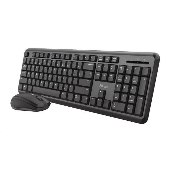 Obrázek TRUST set klávesnice + myš ODY, bezdrátová, USB, DE