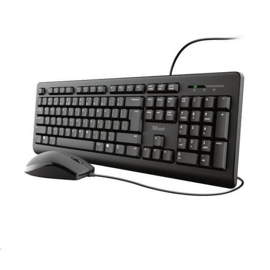 Obrázek TRUST set klávesnice + myš PRIMO, USB, DE