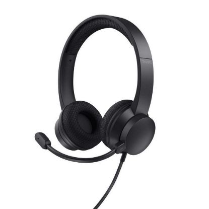 Obrázek TRUST sluchátka s mikrofonem Ayda PC headset, USB, EKO Produkt, Noise- Cancelling
