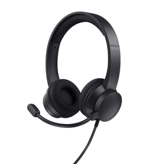 Obrázek TRUST sluchátka s mikrofonem Ayda PC headset, USB, EKO Produkt, Noise- Cancelling