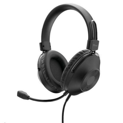 Obrázek TRUST sluchátka s mikrofonem Ozo Over- Ear USB Headset