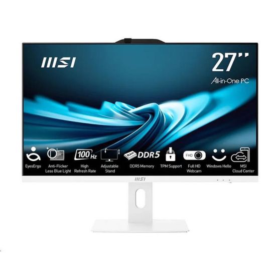 Obrázek MSI PC AiO PRO AP272P 14M- 1086XEU, Core i3 14100, 27" FHD, Anti- Glare, Non- Touch, 16 GB, 512 GB SSD, N/ A, No OS…