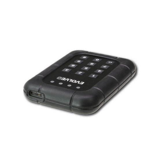 Obrázek EVOLVEO 2.5" Encrypt 1, externí rámeček na HDD, USB 3.0