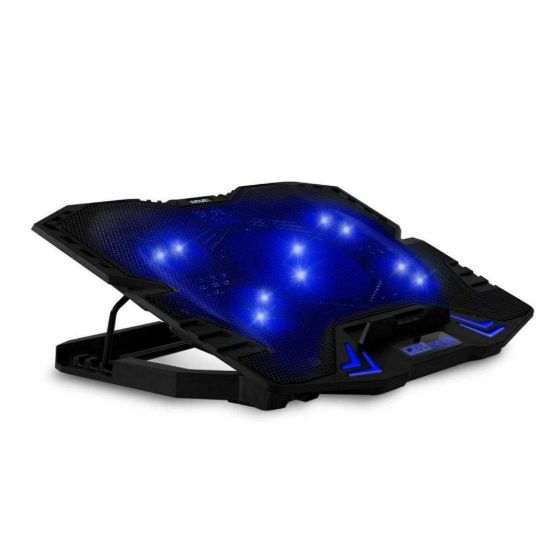 Obrázek EVOLVEO Ania 5, chladicí podstavec pro notebook, modré podsvícení