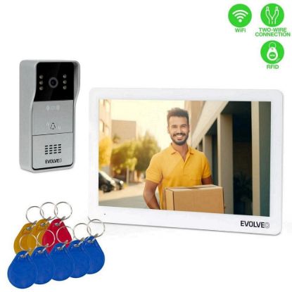 Obrázek EVOLVEO DoorPhone 10- 2 W - 2 drátový videotelefon s aplikací 32 GB pamětí