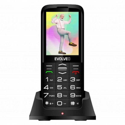 Obrázek EVOLVEO EasyPhone XO, mobilní telefon pro seniory s nabíjecím stojánkem, černá