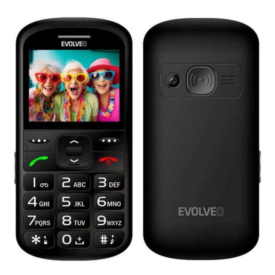 Obrázek EVOLVEO EasyPhone XS, mobilní telefon pro seniory, černá