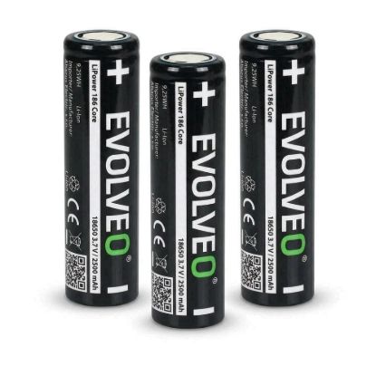 Obrázek EVOLVEO LiPower 186 Core 2500 – Li- ion baterie 18650 (3.7 V / 2500 mAh) 3ks
