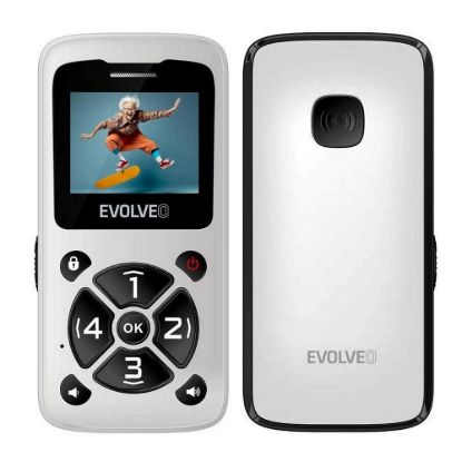 Obrázek EVOLVEO Mobilní telefon pro seniory EasyPhone ID, bílá