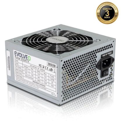 Obrázek EVOLVEO Pulse 350ATX, zdroj 350 W, ATX, tichý, bulk, záruka 3 roky, černý