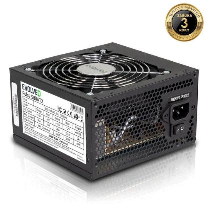 Obrázek EVOLVEO Pulse 500ATX, zdroj 500 W, ATX, tichý, bulk, záruka 3 roky, černý