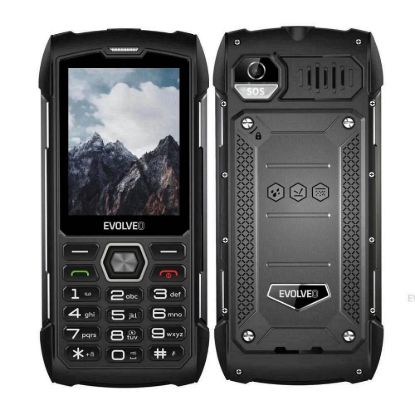 Obrázek EVOLVEO StrongPhone H1, vodotěsný odolný Dual SIM telefon, černo- šedá