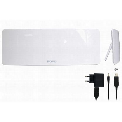 Obrázek EVOLVEO Xany 1, 230/ 5V, aktivní pokojová anténa DAB+/ DVB- T2, filtr LTE, 4G, 5G