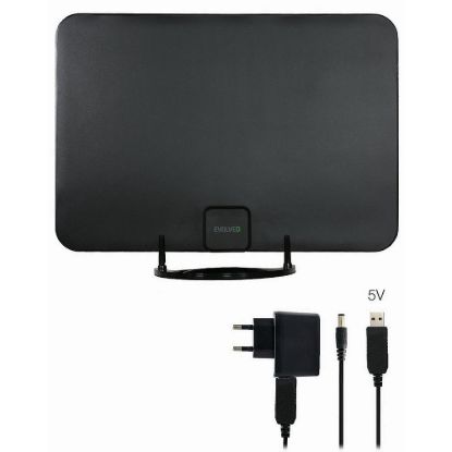 Obrázek EVOLVEO Xany 2A, 230/ 5V, aktivní pokojová anténa FM/ DAB+/ DVB- T2, filtr LTE, 4G, 5G