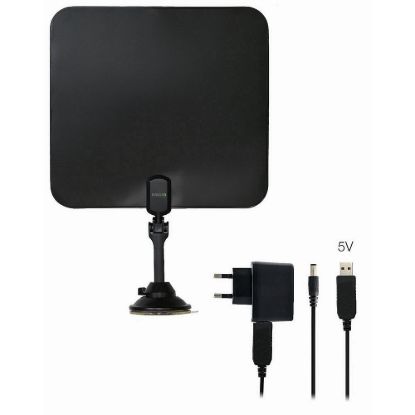 Obrázek EVOLVEO Xany 2C LTE 230/ 5V, aktivní pokojová anténa FM/ DAB+/ DVB- T/ T2, filtr LTE