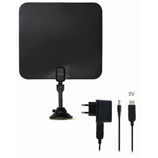 Obrázek EVOLVEO Xany 2C LTE 230/ 5V, aktivní pokojová anténa FM/ DAB+/ DVB- T/ T2, filtr LTE
