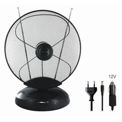 Obrázek EVOLVEO Xany 4, 230/ 12V, aktivní pokojová anténa FM/ DAB+/ DVB- T2, filtr LTE, 4G, 5G