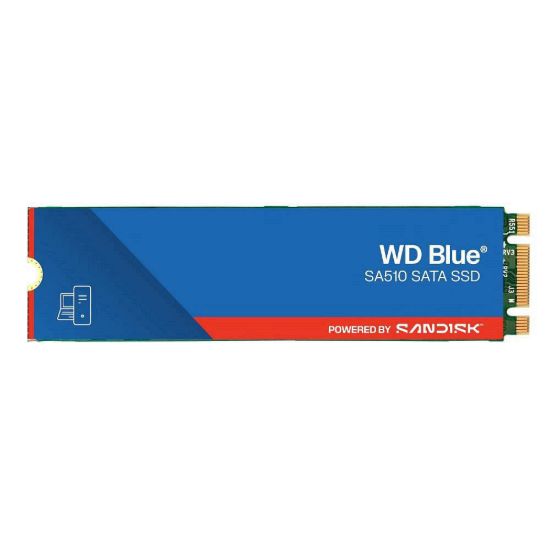Obrázek WD BLUE SSD 3D NAND WDS100T3B0B 1 TB SA510 Powered by SanDisk, M.2 SATA, (R: 560, W: 520MB/ s)