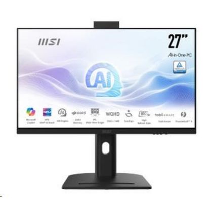 Obrázek MSI PC AiO Modern AM273QP AI 1UMG- 424XEU, Ultra 7 155H, 27" WQHD, Anti- Glare, 16 GB, 1 TB SSD, N/ A, No OS, Black