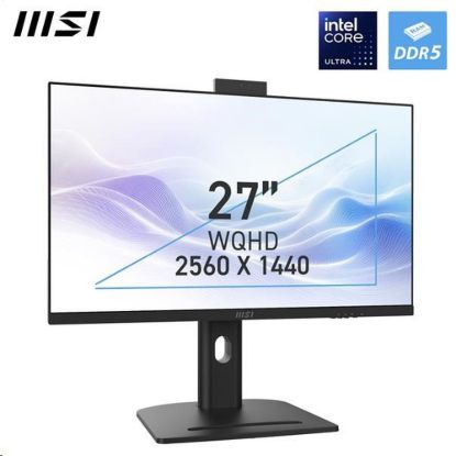 Obrázek MSI PC AiO Modern AM273QP AI 1UMG- 424XEU, Ultra 7 155H, 27" WQHD, Anti- Glare, 16 GB, 1 TB SSD, N/ A, No OS, Black