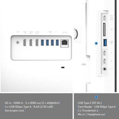 Obrázek MSI PC AiO Modern AM273QP AI 1UM- 429XEU, Ultra 7 155H, 27" WQHD, Anti- Glare, 16 GB, 512 GB SSD, N/ A, No OS, White