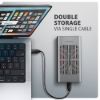 Obrázek AXAGON EEM2- 20GD, USB- C 20Gbps externí box pro dva M.2 NVMe SSD s funkcí klonování