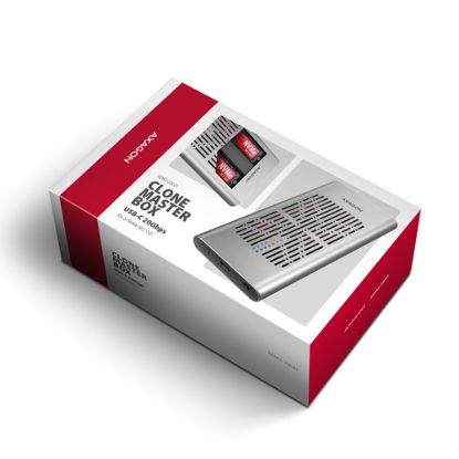 Obrázek AXAGON EEM2- 20GD, USB- C 20Gbps externí box pro dva M.2 NVMe SSD s funkcí klonování