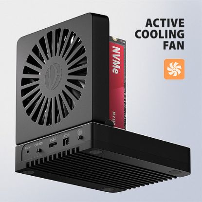 Obrázek AXAGON ADSA- M2C44, USB4 dokovací stanice pro 4× M.2 NVMe SSD s funkcí klonování