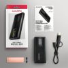 Obrázek AXAGON EEM2- SD2B, USB- C 10Gbps externí box s displejem pro M.2 NVMe/ SATA SSD, bezšroubkový, černý