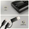 Obrázek AXAGON EEM2- SD2B, USB- C 10Gbps externí box s displejem pro M.2 NVMe/ SATA SSD, bezšroubkový, černý