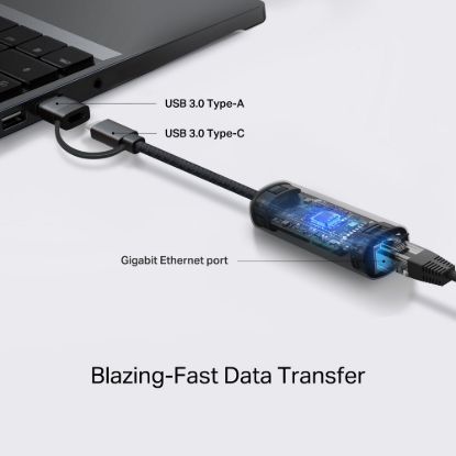 Obrázek TP- Link UE310C USB- C/ Ethernet síťový adaptér (1xUSB3.0 - > 1xGbE)