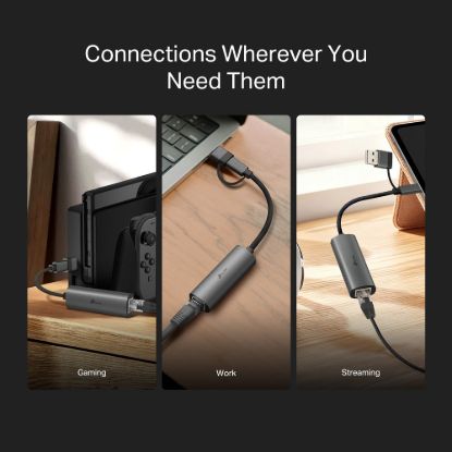 Obrázek TP- Link UE310C USB- C/ Ethernet síťový adaptér (1xUSB3.0 - > 1xGbE)